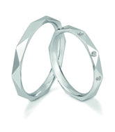 Breuning Trauringe Afterglow mit Diamanten - 48/06486 & 48/06485